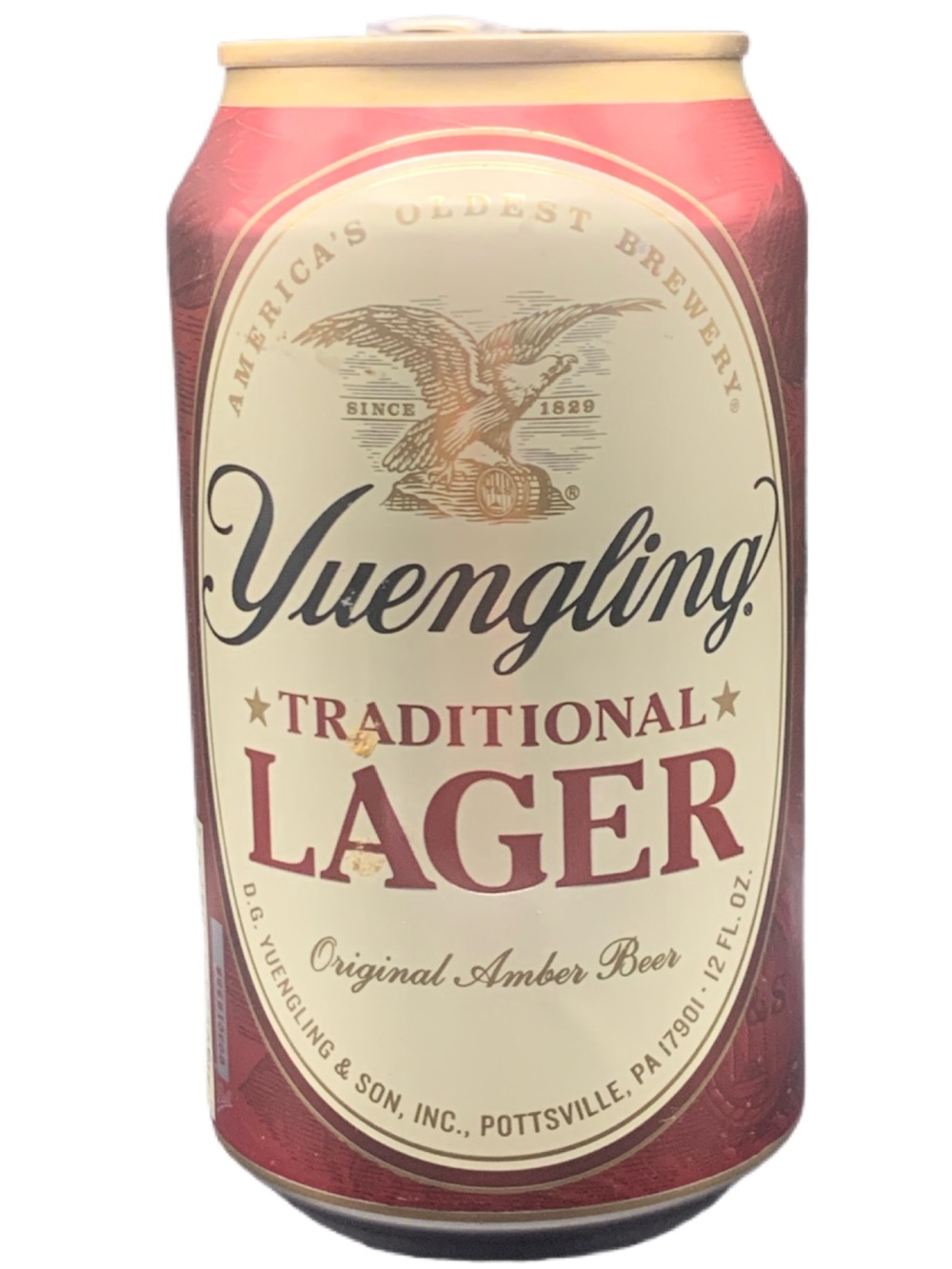 Vintage Beer Can Yuengling Traditional Lager Official Lager of Phillies Empty